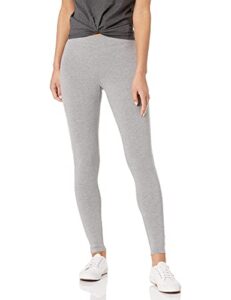 amazon essentials women's legging, grey heather, large