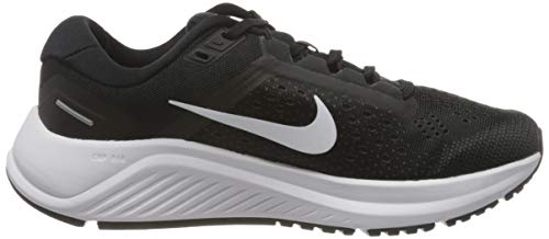 Nike Women's W AIR Zoom Structure 23 Running Shoe, Black White Anthracite, 8