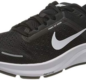 Nike Women's W AIR Zoom Structure 23 Running Shoe, Black White Anthracite, 8