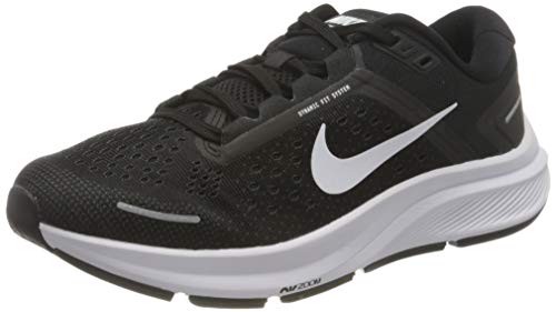 Nike Women's W AIR Zoom Structure 23 Running Shoe, Black White Anthracite, 8