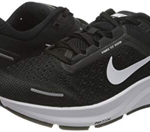 Nike Women's W AIR Zoom Structure 23 Running Shoe, Black White Anthracite, 8