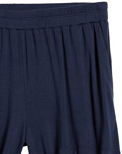 Amazon Essentials Women's Classic-Fit Knit Pull-On Short, Navy, Small