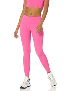 amazon essentials women's active sculpt mid rise full length legging (available in plus size), bright pink, small