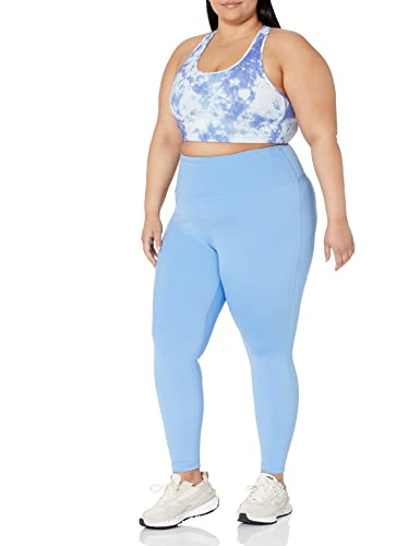 Amazon Essentials Women's Active Sculpt High-Rise Full-Length Legging (Available in Plus Size), French Blue, Small
