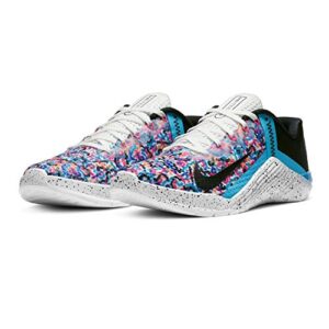 Nike Women's Metcon 6 Running / Jogging Shoe, White/Baltic Blue/Pink Blast/Black, 8.5