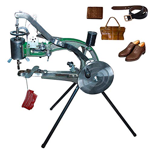 ColouredPeas (the Latest Upgraded Version 10 -Bearings) Shoe Repair Hand Sewing Machine, Shoe Cobbler Machine with Nylon Line, Manual Mending for Shoes/Bags/Clothes/Quilts/Coats/Trousers…