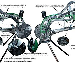 ColouredPeas (the Latest Upgraded Version 10 -Bearings) Shoe Repair Hand Sewing Machine, Shoe Cobbler Machine with Nylon Line, Manual Mending for Shoes/Bags/Clothes/Quilts/Coats/Trousers…