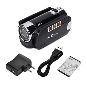 socobeta camcorder full hd vintage, video camera digital video camera for business travel(black)