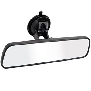 rear view mirror,lecamebor universal thickened anti-glare hd car interior rear view mirror-(with adjustable suction cup)