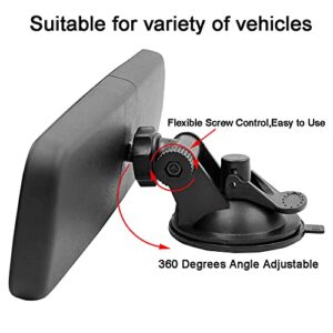 Rear View Mirror,LECAMEBOR Universal Thickened Anti-glare HD Car Interior Rear View Mirror-(With Adjustable Suction Cup)