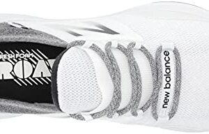 New Balance Women's Fresh Foam Roav V1 Sneaker, Nb White/Black, 7.5 Wide