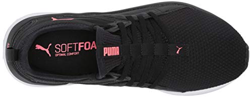 PUMA womens 19435501 Running Shoe, Puma Black-ignite Pink-puma White, 8.5 US