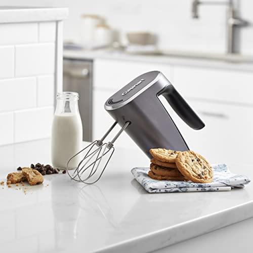 Cuisinart Electric Hand Blender & Mixer, EvolutionX Cordless Hand Mixer, 5 Speeds, Gray/Black, RHM-100
