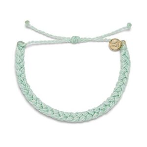 Pura Vida Solid Winterfresh Braided Bracelet - 100% Waterproof, Adjustable Band - Brand Charm