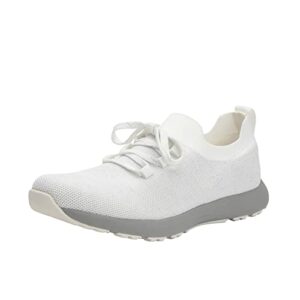 traq by alegria women's froliq zesty white smart walking shoe 9 m us