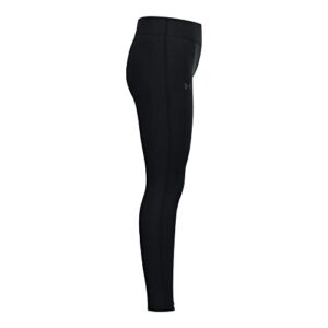 Under Armour girls Motion Leggings , Black (001)/White , Youth Small