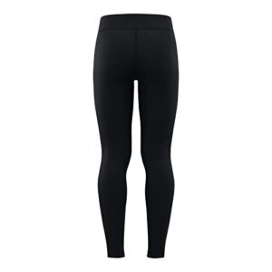 Under Armour girls Motion Leggings , Black (001)/White , Youth Small