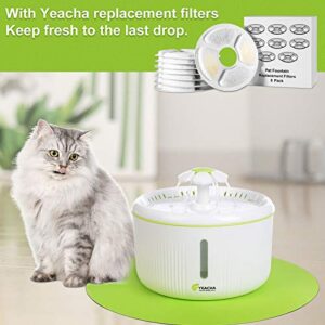 YEACHA Replacement Filter for Automatic Pet Fountain Cat Water Fountain Dog Water Dispenser 3 Triple Filtration System 12 Pack Activated Carbon and Ion Exchange Filters…