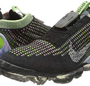 Nike Women's W AIR Vapormax 2020 FK Running Shoe, Black White Barely Volt Atomic Pink Royal Pulse Crimson Tint, 4.5 UK