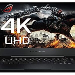 ASUS ROG Zephyrus M15 15.6" 4K Ultra HD (3840 x 2160) Gaming Laptop, Intel Core i7-10750H, 16GB Memory, 1TB SSD, NVIDIA GeForce RTX 2060, Windows 10, Prism Black