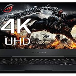 ASUS ROG Zephyrus M15 15.6" 4K Ultra HD (3840 x 2160) Gaming Laptop, Intel Core i7-10750H, 16GB Memory, 1TB SSD, NVIDIA GeForce RTX 2060, Windows 10, Prism Black