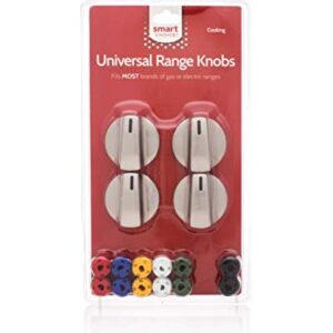 Smart Choice Range Knob Kit, Fits Most, Stainless Steel - KNOBKIT4S