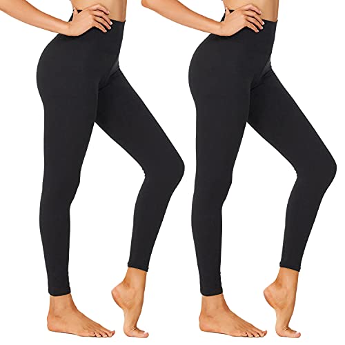 NexiEpoch Buttery Soft Leggings for Women - High Waisted Capri Tummy Control Yoga Pants for Workout, Running Reg & Plus Size