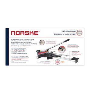 Newly Launched Norske Tools NMAP006 13 inch Laminate Flooring and Siding Cutter with CLAMP and Sliding Extension Table including BONUS Honing Stone