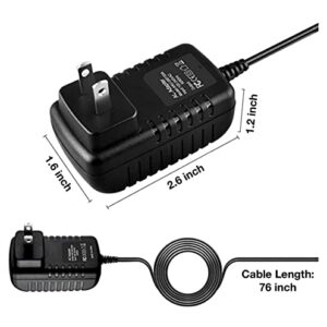 LKPower 7.5v (6.5ft) AC/DC Adapter Compatible with Sharp Viewcam VL-AH50U VL-AH60U VL-10U VLA111U VL-A110 VL-A111 VL-AH151U VL-AH161 8mm Video8 Hi8 LCD Screen Camcorder Video Camera Power Supply