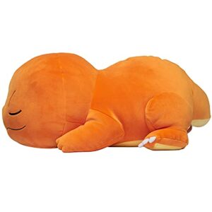 Pokemon Charmander 18-Inch Plush Toy - Adorable Sleeping Charmander - Ultra-Soft Plush Material, Perfect for Playing, Cuddling & Sleeping - Gotta Catch ‘Em All