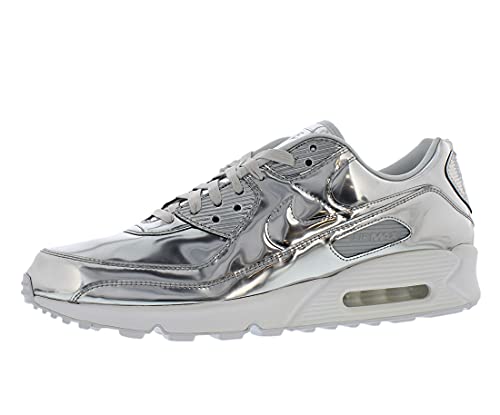 Nike Womens Air Max 90 WMNS CQ6639 001 Metallic Pack - Silver - Size 7W