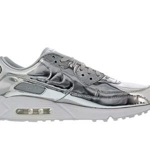 Nike Womens Air Max 90 WMNS CQ6639 001 Metallic Pack - Silver - Size 7W