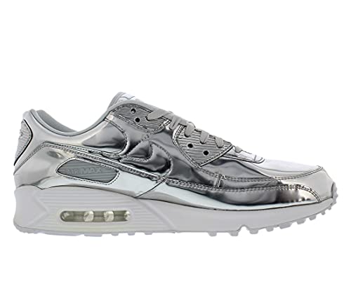 Nike Womens Air Max 90 WMNS CQ6639 001 Metallic Pack - Silver - Size 7W