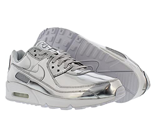 Nike Womens Air Max 90 WMNS CQ6639 001 Metallic Pack - Silver - Size 7W