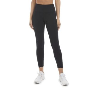 Danskin Women's Double Brushed 7/8 Legging, Black Salt, Small