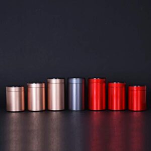 Healifty Metal Sugar Canisters 3pcs Round Metal Tins with lids Empty Tin Box Containers Decorative Candle Tins Gift Candy Loose Tea Storage Organizer Wedding Favor Boxes(Red Size 160) Tin Gift Box