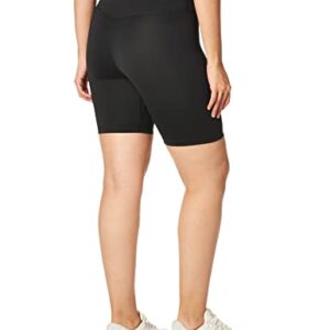 Nike One Women's Mid-Rise 7" Bike Shorts DD0243-010 Size M Black/White