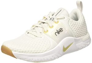 nike renew in-season tr 10 sports shoes women grey/gold - 9.5 - multisport shoes