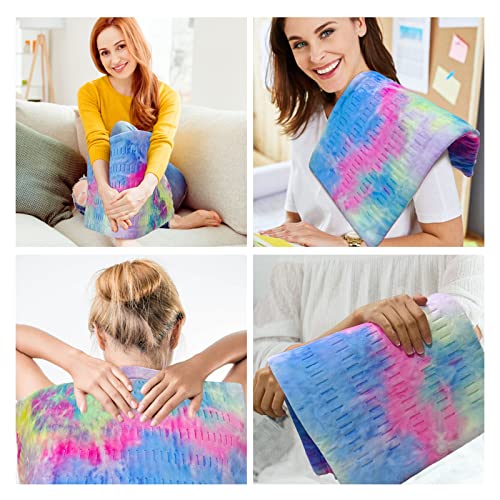 Electric Heating Pad for Back Pain and Cramps Relief, Hot Heated Pad with Auto Shut Off, Fast Heat Heating Pad for Period Cramps - 24"x 12"