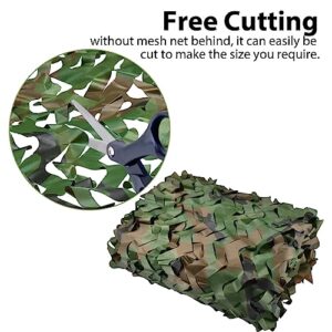 FullLit Camo Netting, Camouflage Netting, Hunting Blind Camo Net, Army Party Decorations, Sunshade Fence Nets, Lightweight, Bulk Roll, Mesh, Great for Camping, Shooting, Photograph, Car Cover, Outdoor