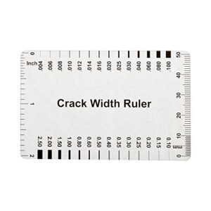(10pcs) muka plastic concrete crack width ruler-gloss clear a