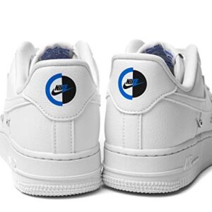 Nike Women's Air Force 1 '07 Shoes, White/Hyper Royal/Black/White, 8.5