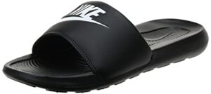 nike women's victori one slide trail running shoe, black white black, 6