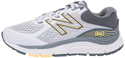 New Balance Women's 840 V5 Running Shoe, Silent Grey/Light Mango, 8 Wide