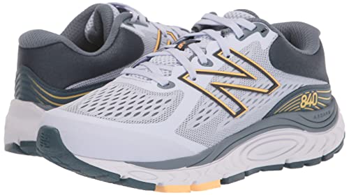 New Balance Women's 840 V5 Running Shoe, Silent Grey/Light Mango, 8 Wide