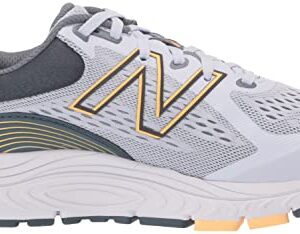 New Balance Women's 840 V5 Running Shoe, Silent Grey/Light Mango, 8 Wide