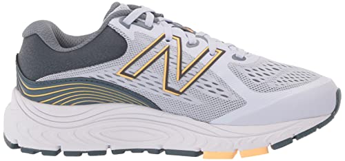 New Balance Women's 840 V5 Running Shoe, Silent Grey/Light Mango, 8 Wide