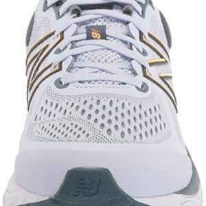 New Balance Women's 840 V5 Running Shoe, Silent Grey/Light Mango, 8 Wide