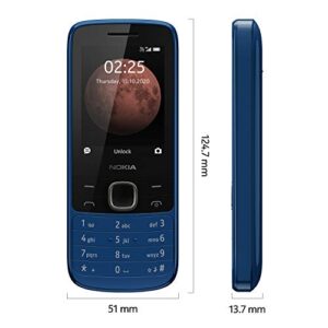 Nokia 225 | GSM Unlocked Mobile Phone | 4G | Blue