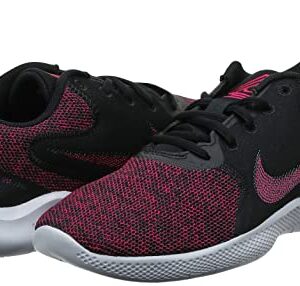 NIKE Women's WMNS Flex Experience RN 10 Running Shoe, Black Fireberry Dk Smoke Grey Iron Grey, 6.5